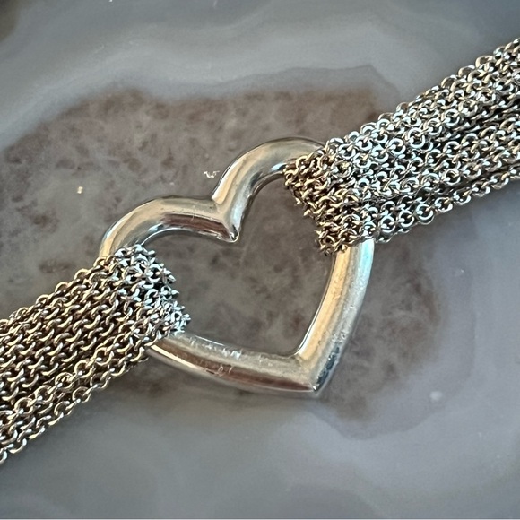 Authentic Tiffany & Co.® Heart Multi Chain Toggle Bracelet - Picture 9 of 10